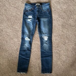 Loft distressed skinny jeans